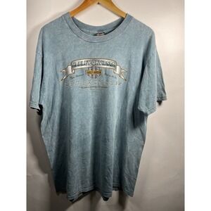 Harley Davidson Shirt Mens Size Large VTG‎ 2000 USA Cheyenne, Wyoming Biker